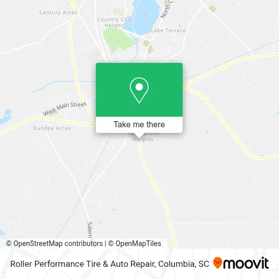 Roller Performance Tire & Auto Repair map