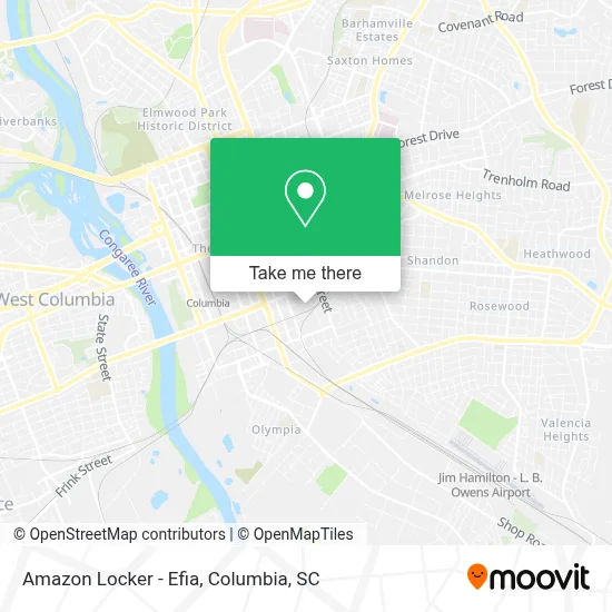 Amazon Locker - Efia map