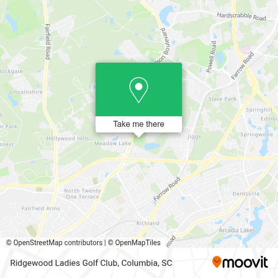 Ridgewood Ladies Golf Club map