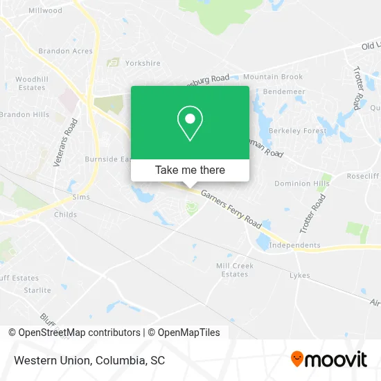 Western Union map