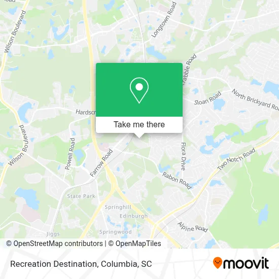 Recreation Destination map