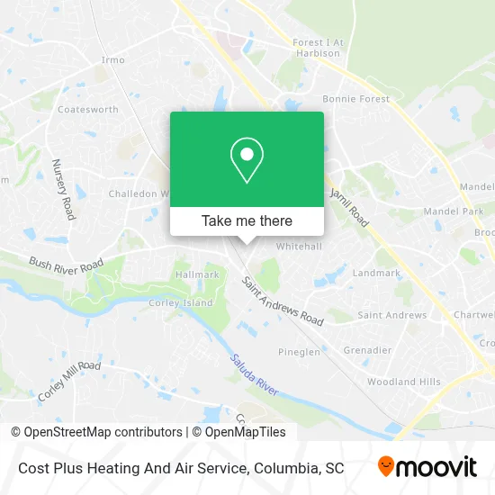 Cost Plus Heating And Air Service map