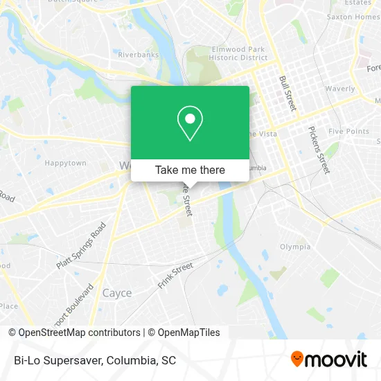 Bi-Lo Supersaver map