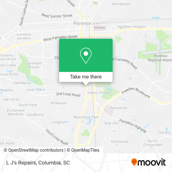 L J's Repairs map