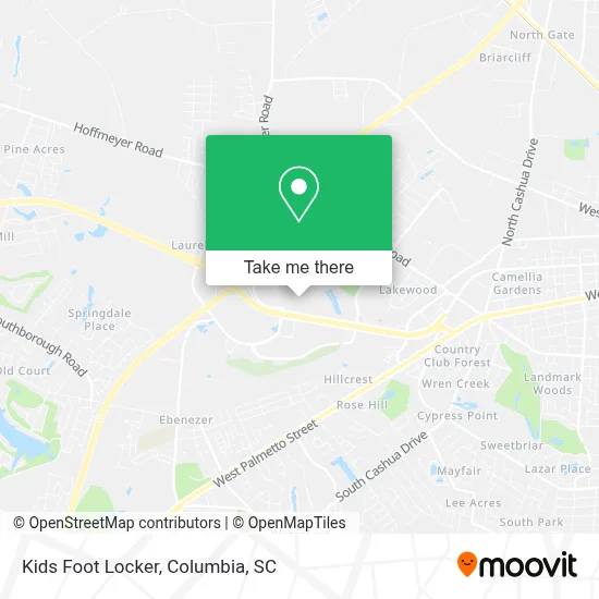 Kids Foot Locker map