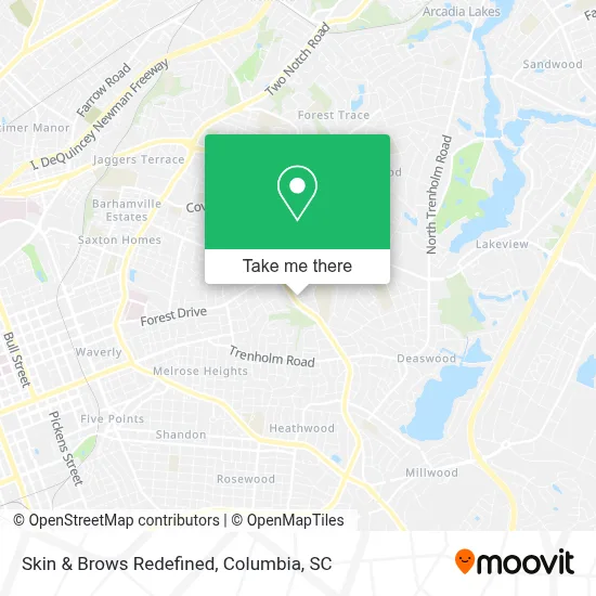 Skin & Brows Redefined map