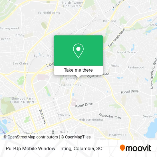 Pull-Up Mobile Window Tinting map