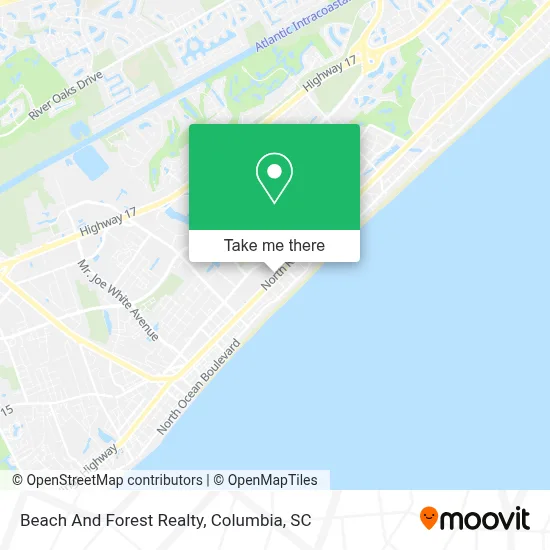Beach And Forest Realty map