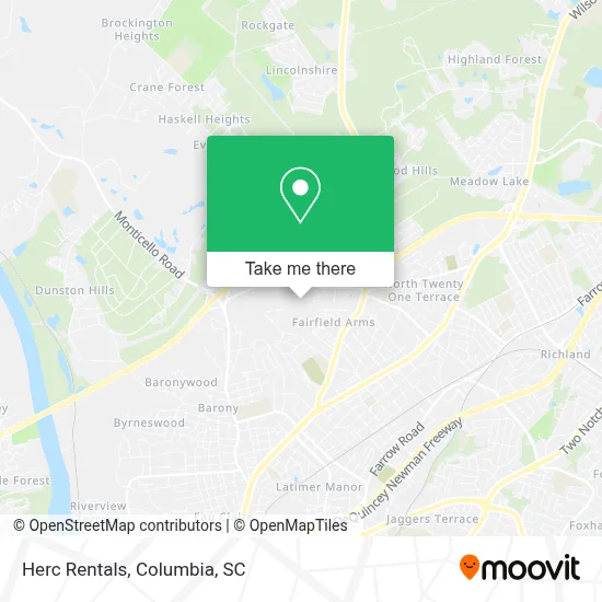 Herc Rentals map