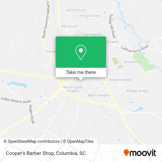 Cooper's Barber Shop map