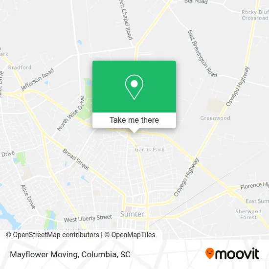 Mayflower Moving map