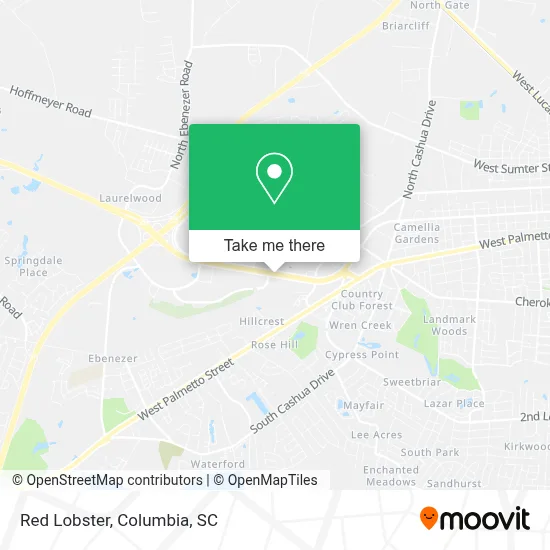 Red Lobster map