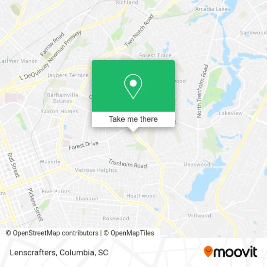 Lenscrafters map