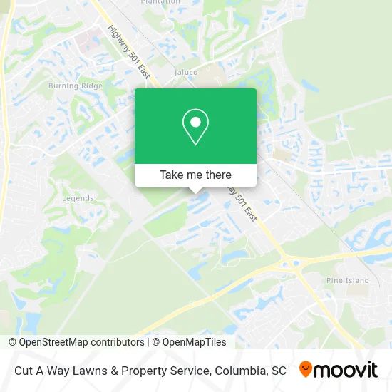 Cut A Way Lawns & Property Service map