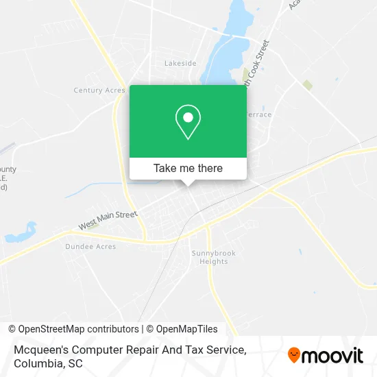 Mcqueen's Computer Repair And Tax Service map