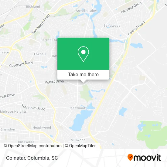Coinstar map