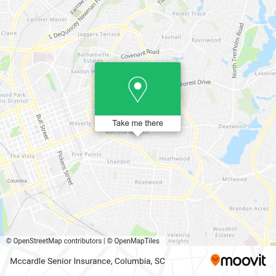 Mccardle Senior Insurance map