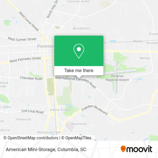 American Mini-Storage map