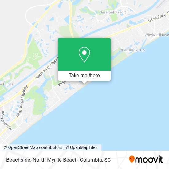 Beachside, North Myrtle Beach map