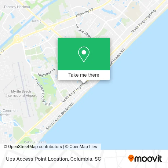 Ups Access Point Location map