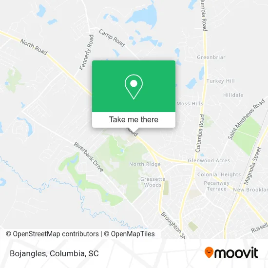 Bojangles map