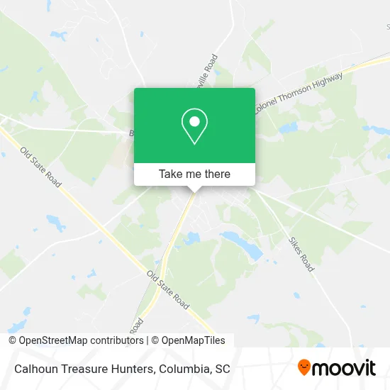 Calhoun Treasure Hunters map