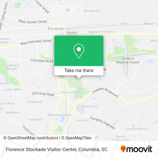 Florence Stockade Visitor Center map