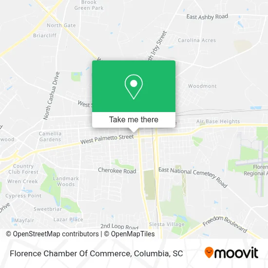 Florence Chamber Of Commerce map