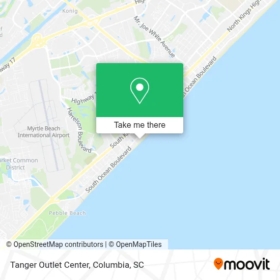 Tanger Outlet Center map