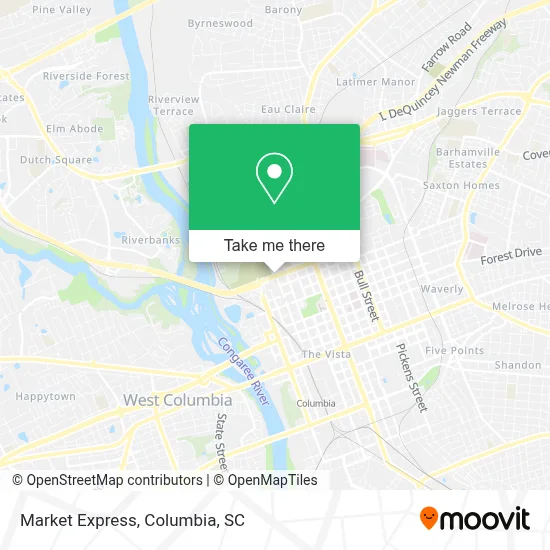 Market Express map