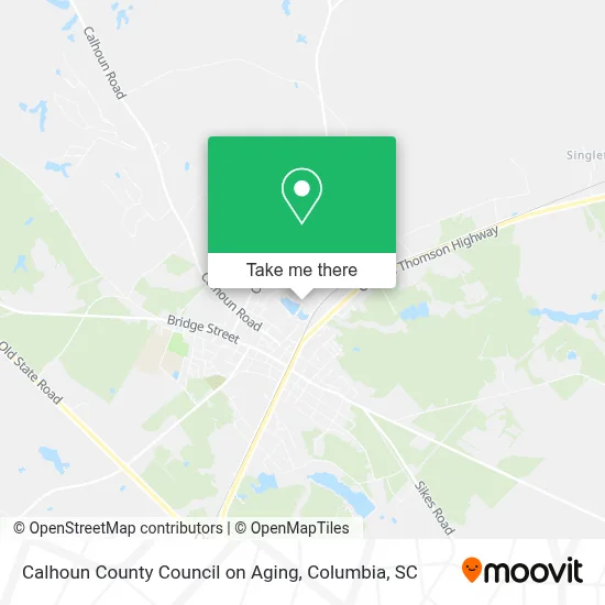 Calhoun County Council on Aging map