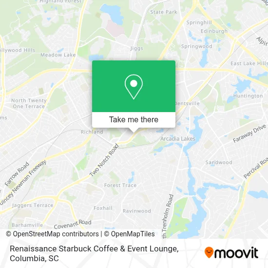 Renaissance Starbuck Coffee & Event Lounge map
