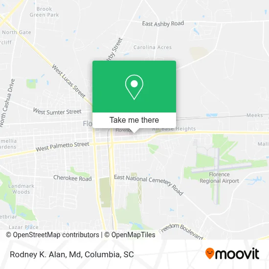 Rodney K. Alan, Md map