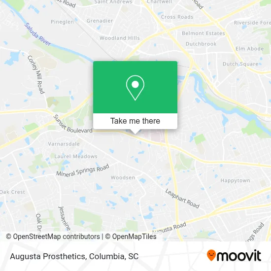 Augusta Prosthetics map