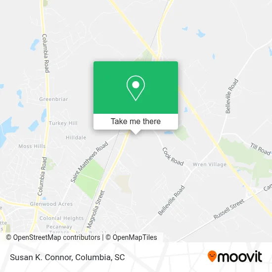 Susan K. Connor map