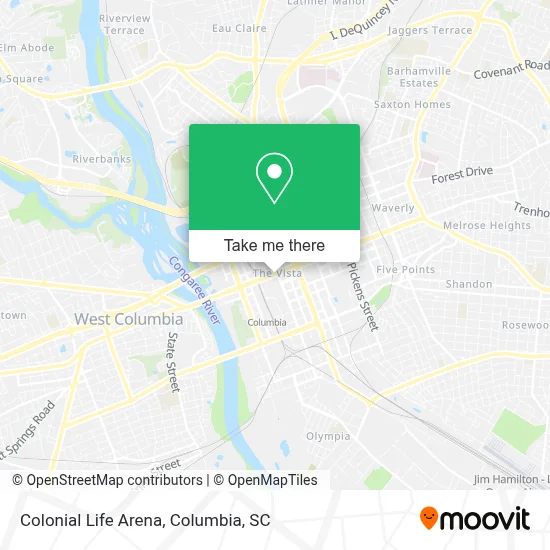 Colonial Life Arena map