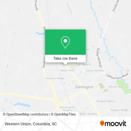 Western Union map