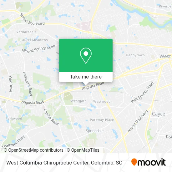 West Columbia Chiropractic Center map
