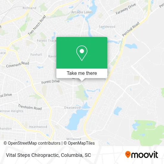 Vital Steps Chiropractic map