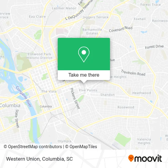 Western Union map