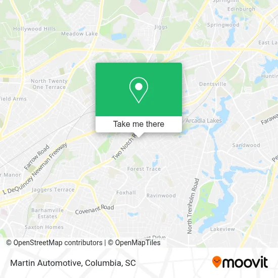 Martin Automotive map