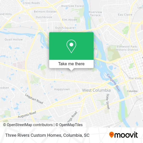 Three Rivers Custom Homes map