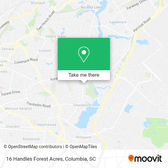 16 Handles Forest Acres map