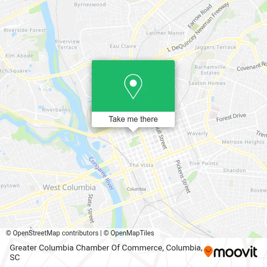 Greater Columbia Chamber Of Commerce map