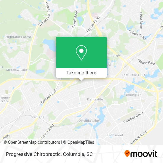Progressive Chiropractic map