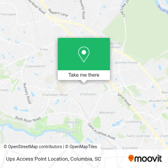 Ups Access Point Location map