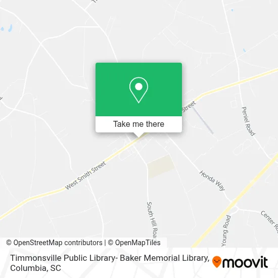 Timmonsville Public Library- Baker Memorial Library map