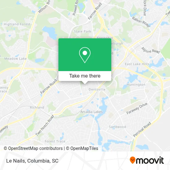 Le Nails map
