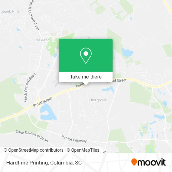 Hardtime Printing map