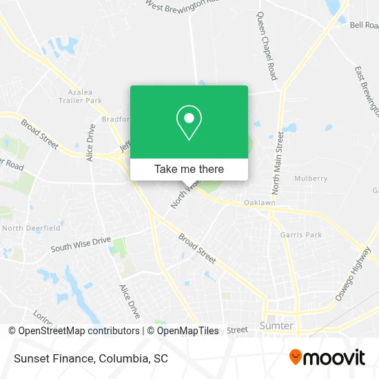 Sunset Finance map